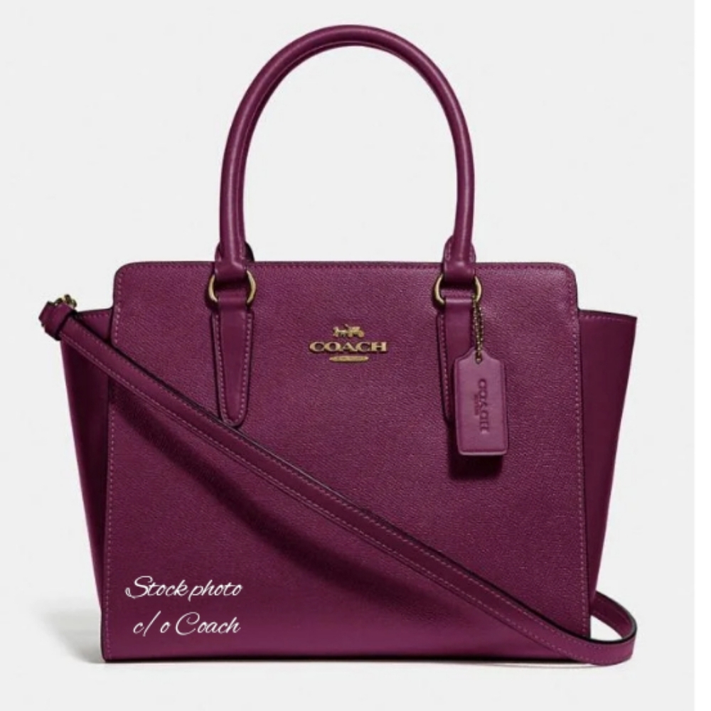 💜 NWT Leah satchel crossbody HTF color!! - Picture 8 of 8